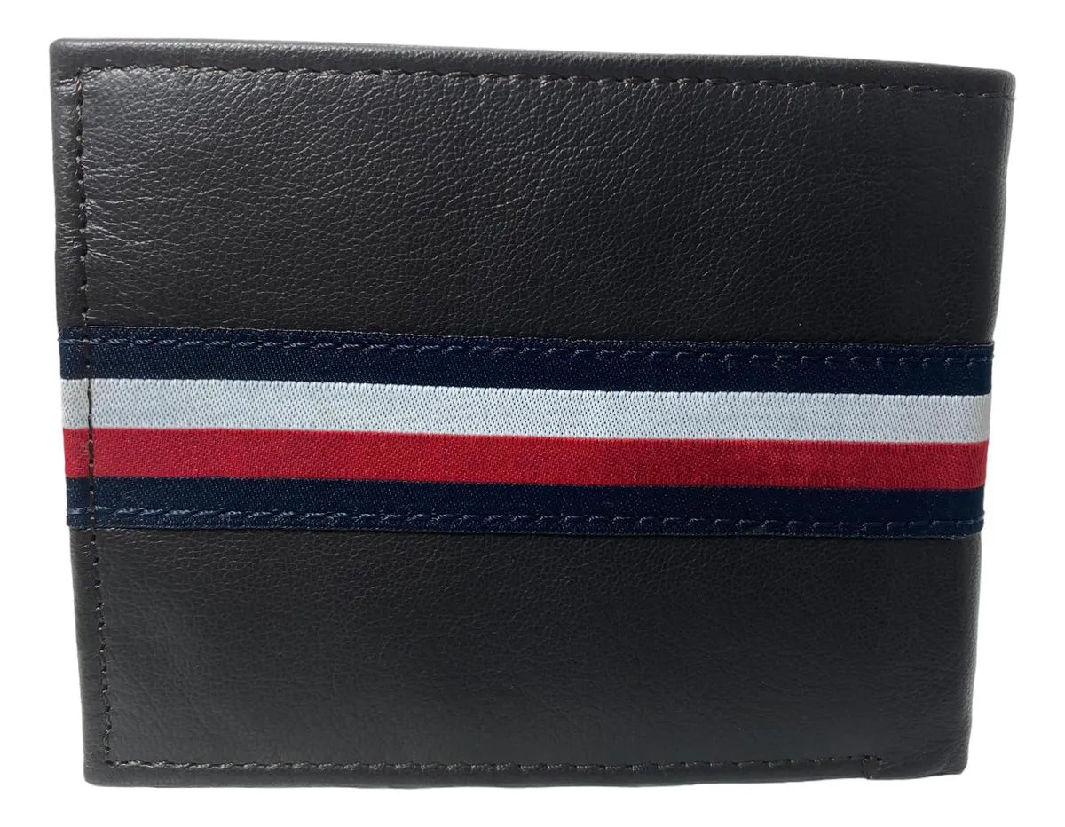 Tommy Hilfiger - Billetera Marrón Liso