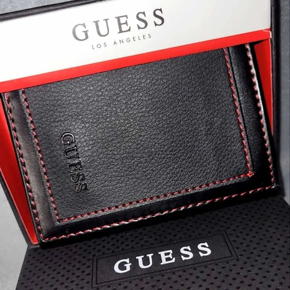 GUESS - BILLETERA PARA HOMBRE TRIFOLD BOLSILLO DELANTERO
