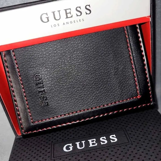GUESS - BILLETERA PARA HOMBRE TRIFOLD BOLSILLO DELANTERO