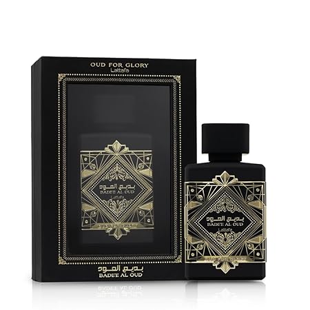 Lattafa Bade'e Al Oud, Oud for Glory - Eau de Parfum en espray unisex, 3.4 onzas