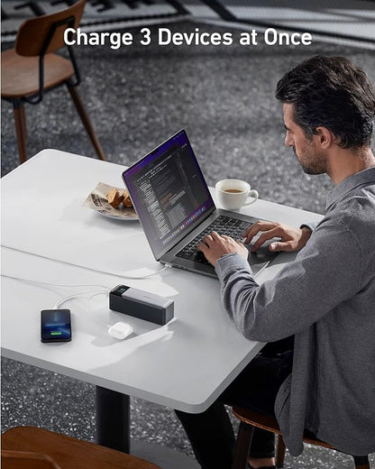 Cargador portátil - ANKER de 3 puertos de 24,000 mAh con salida de 140 W