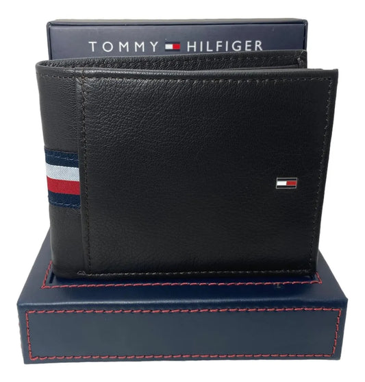 Tommy Hilfiger - Billetera Marrón Liso