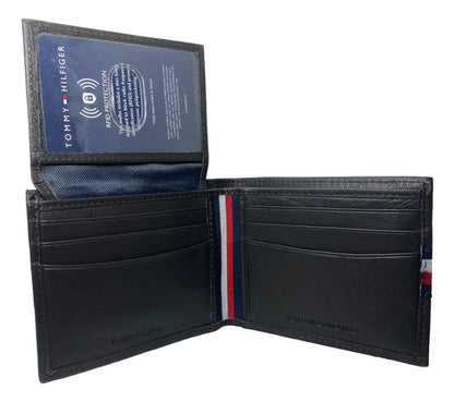 Tommy Hilfiger - Billetera Marrón Liso