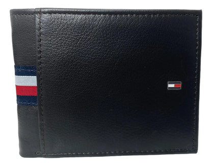 Tommy Hilfiger - Billetera Marrón Liso