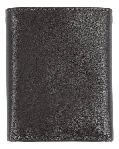 Steve Madden - Billetera Trifold Negro 100% Cuero