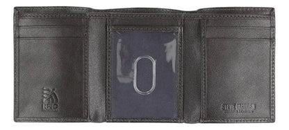 Steve Madden - Billetera Trifold Negro 100% Cuero