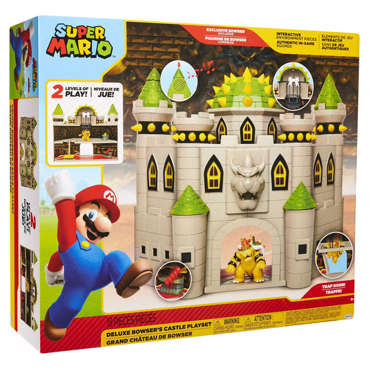 Super Mario Bros Playset - Castillo Deluxe de Bowser